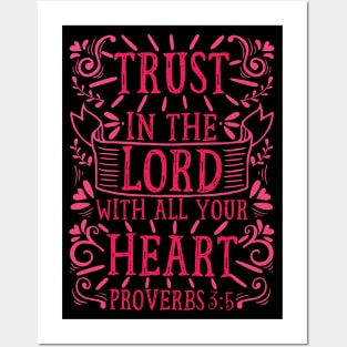 Proverbs 3:5 Posters and Art